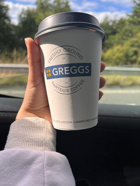 Greggs Aesthetic, Fair Trade Coffee, British Accent, Cheat Day, Girl Dinner, Food Places, Coffee Latte, Mocha, Hot Chocolate