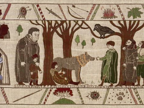 Game of Thrones Tapestry 3 Game Of Thrones Scenes, Brave Aesthetic, Michele Carragher, Hand Of The King, Wedding Game, Bayeux Tapestry, Medieval Tapestry, Asoiaf Art, Handmade Tapestries