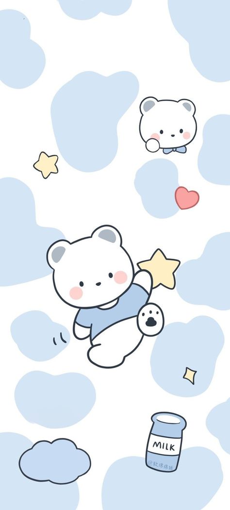 Cute Bear Wallpaper Aesthetic, Blue Bear Aesthetic, Cute Bear Wallpaper Iphone, Teddy Bear Wallpaper Cute, Wallpapers Teddy Bear, Kwaii Walpapers Aesthetic, Kawaii Blue Wallpaper, Aesthetic Bear Wallpaper, Blue Kawaii Wallpaper