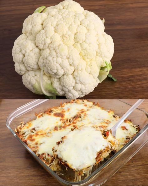 This Cauliflower and Minced Meat Casserole is a fantastic way to enjoy cauliflower, making it a satisfying dish that rivals the flavors of meat. It’s perfect for a comforting dinner ... Read more Meat Casserole Recipes, Cauliflower Casserole Recipes, Yummy Casserole Recipes, Meat Casserole, Cauliflower Casserole, Yummy Casseroles, Minced Meat, Cauliflower Recipes, Filling Recipes