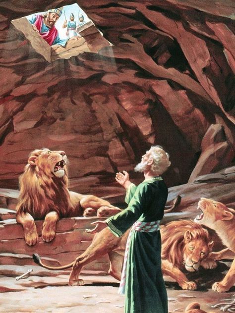 Daniel In The Lion's Den, Christian Photography, Biblical Artwork, Bible Photos, Christian Graphics, Lion's Den, Jesus Artwork, Spiritual Images, Bible Journal Notes