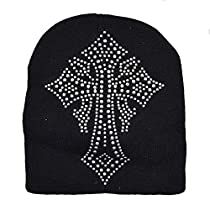 Check this out on Amazon Rhinestone Cross, Beanie Cap, Knit Hats, Hat Shop, Black Knit, Beanie Hat, Knit Beanie, Beanie Hats, Birthday Ideas