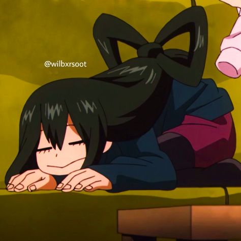 #aesthetic #edit #icon #anime #tsuyu #mha #tsuyuasui Mha Froppy, My Hero Academia Tsuyu, Class 1 A, Anime Reccomendations, Edit Icon, Anime Screenshots, Hero Academia Characters, Cute Anime Pics, Izuku Midoriya