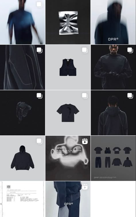 Streetwear Packaging Ideas, Streetwear Website Design Inspiration, Streetwear Brand Instagram Feed, Instagram Feed Branding, Clothing Brand Ig Feed, Instagram Feed Streetwear, Streetwear Clothing Brand Instagram Feed Ideas, Mysterious Branding, Clothing Brand Feed