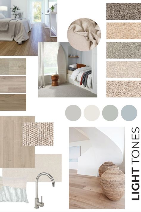 Looking for light toned flooring products? Here are some of our favourite looks including nylon carpet, wool carpet, hybrid flooring, vinyl planks and timber flooring. Scandinavian Flooring Ideas, Light Carpet Bedroom, Neutral Carpet Colors, Carpet Color Ideas, Beach House Carpet, Vinyl Plank Flooring Colors, Obx House, Scandinavian Flooring, Light Flooring