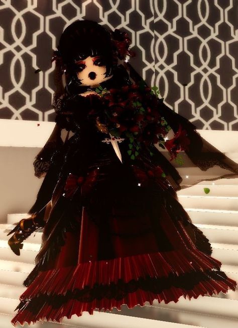 Gothic Fashion Royale High, Victorian Outfit Royale High, Roblox Avatars Victorian, Victorian Roblox Outfits, Royale High Outfits Ideas Goth, Victorian Royale High Outfits, Royalween Fit, Royale High Victorian Outfit, Gothic Rh Outfits