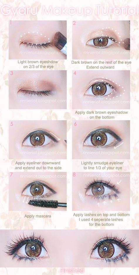 http://imgur.com/a/JO33K/layout/blog Eyeliner For Big Eyes, Korean Lifestyle, Tutorial Eyeliner, Asian Makeup Tutorials, Gyaru Makeup, Kawaii Makeup, Makeup Tutorial Eyeliner, Ulzzang Makeup, Japanese Makeup