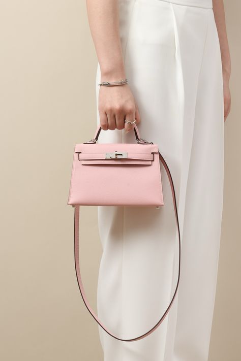 Pink Mini Kelly, Mini Kelly Hermes, Kelly Hermes, Mini Kelly, Pink Mini, Hand Bag, Buckle, Purse, Handbags