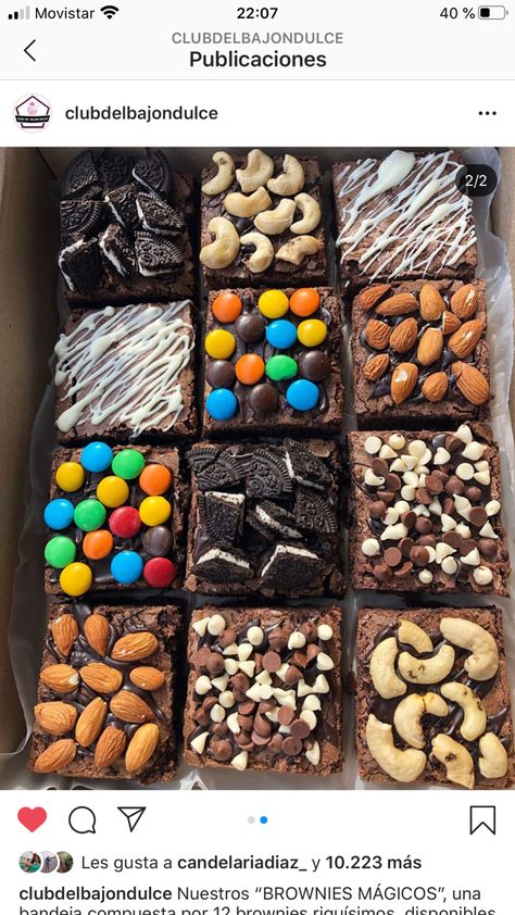 Selling Brownies Packaging, Brownie Treat Boxes, How To Decorate Brownies, Decorating Brownies, Brownie Decorado, Brownies Decorados, Decorated Brownies, Brownie Treats, Brownie Packaging