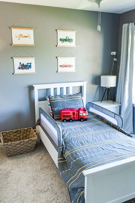 Transportation Bedroom, Car Printable, Ideas Habitaciones, Toddler Boy Room Decor, Big Boy Bedrooms, Toddler Room Decor, Kid Rooms, Toddler Boys Room, Old Truck