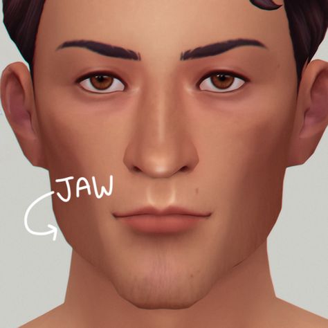 ​​​﻿​﻿﻿ts4presets Sims Overlay, Jawline Men, Monolid Eyes, Sims Stories, Droopy Eyes, Makeup Cc, Cheek Makeup, Sims 4 Mm Cc, Sims 4 Mm