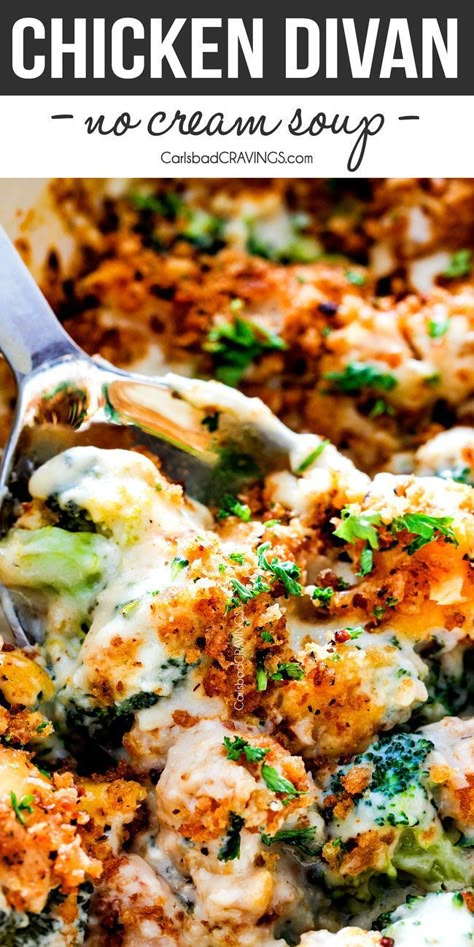 Chicken Broccoli Recipes Casserole, Chicken Breast Broccoli, Broccoli Meal, Broccoli Dinner, Chicken Divan Casserole, Chicken Divan Recipe, Recipe Casserole, Creamy Cheese Sauce, Chicken Divan