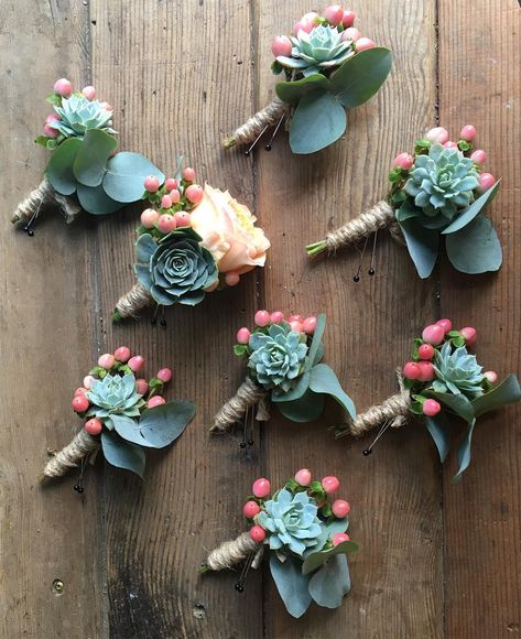 Succubouts. . . . . #succulent #boutonnière #wedding #weddingflowers #groom #flowers #plant #weddinginspiration #thatsdarling #coral #oaklandflorist #sfflorist #berkeleyflorist #oaklandwedding #cute #flashesofdelight #peoplescreatives #succulove #plantlady Pocket Square Style, Succulent Boutonniere, Pocket Square Styles, Sustainable Flowers, Wedding Party Flowers, Flower School, Groom Boutonniere, Flower Party, Boutonniere Wedding