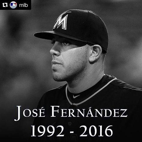 Our thoughts and prayers are with the family of Jose Fernandez and the entire Marlins organization. Jose Fernandez, Yadier Molina, Funny Sports, Thanks For The Memories, Mlb Players, In Memes, Sports Memes, Baseball Season, World Of Sports