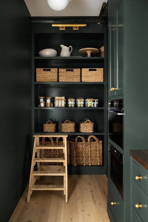 Inside The McGee Home Refresh Pantry - Studio McGee Dark Pantry Ideas, Home Pantry, The Mcgee Home, Mcgee Home, Dining Room Pantry, Home Refresh, Happy Valley, Butler Pantry, Butler's Pantry