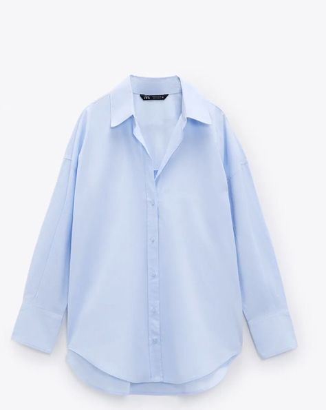 Light Blue Shirt, Oversized Shirts, Casual Style Outfits, Cool Fabric, Blue Shirt, Oversized Shirt, Capsule Wardrobe, Work Outfit, Trendy Outfits