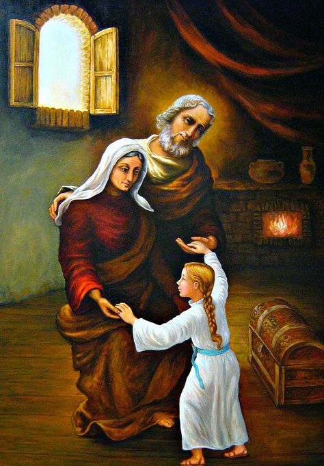 Catholic Fire: Saints Joachim and Anne St Anne Prayer, Saint Joachim, Happy Feast, Catholic Doctrine, Augustine Of Hippo, Immaculate Conception, St Anne, Blessed Mother Mary, Blessed Virgin Mary