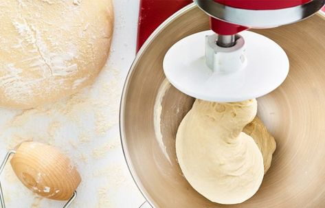 How Long To Knead Bread Dough In KitchenAid Mixer? The Answer Kitchenaid Mixer Bread, Easy Bread Dough, Yeast Dough Recipe, Buttermilk Bread, Making Sourdough Bread, Kitchen Aid Recipes, Bread Dough Recipe, Bread Kitchen, Mixer Recipes