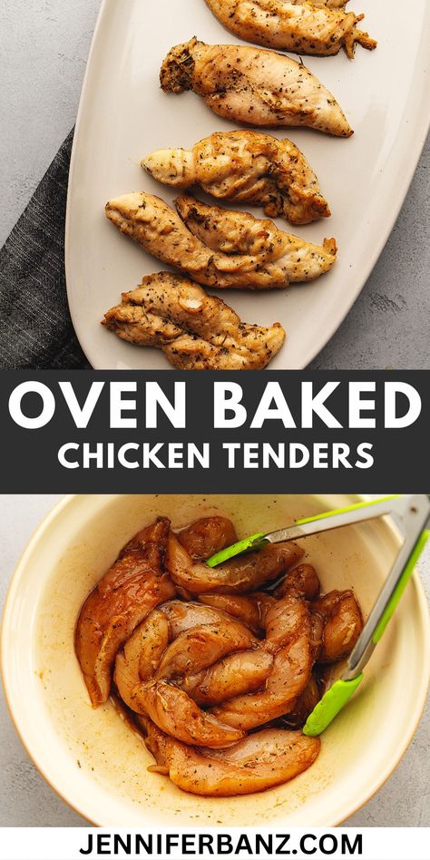 This easy baked chicken tenders recipe is perfect for busy weeknights with its 10 minute prep. The seasoning is out of this world delicious and will make this recipe one of your family favorites. Chicken Tenderloin Seasoning Recipes, Seasoned Chicken Tenders, Chicken Tenderloin Recipes Oven Baked, Baked Chicken Tenders In Oven, Bake Chicken Tenders In Oven, Chicken Tender Recipes Oven, Baked Chicken Tender Recipes, Sliced Steak Recipes, Chicken Tender Recipes Baked