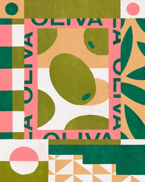 Olive Green Packaging Design, Olive Green Branding, Moodboard Example, Pattern Packaging, Cookbook Design, Canva Element Keyword, Canva Element, Arte Inspo, Green Olive