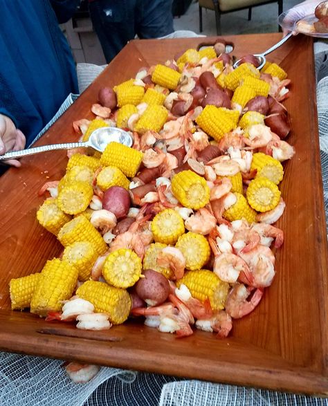 Beaufort Stew (“Low Country Boil”) — Sunday in South Carolina Beaufort Stew, Low Country Boil Recipe, Turkey Fryer, Country Boil, Seafood Diet, Low Country Boil, Small Red Potatoes, Crab Boil, Boiled Food