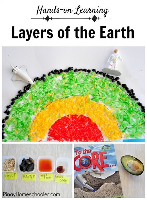 Layers of the Earth for Kids Earth Layers Project, Earth For Kids, Science Wallpaper, Aesthetic Earth, Earth Activities, Earth Science Activities, Science Aesthetic, Layers Of The Earth, Science Earth