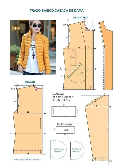 Pola Jaket, Hoodie Sewing Pattern, T Shirt Sewing Pattern, Blazer Pattern, Girls Dress Sewing Patterns, Sewing Clothes Women, Shirt Sewing Pattern, Jacket Pattern Sewing, Sewing Tutorials Clothes