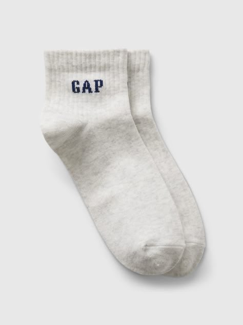 Soft, stretch ribbed quarter crew socks.  Ribbed top with Gap logo.  Reinforced toe and heel.  For more fit and sizing info, check out our Size Guide. Grace Ivers, Gap Logo, The Mistake, Cute Socks, Ribbed Top, Cute Fits, New Wardrobe, Fall Winter Outfits, Job Search