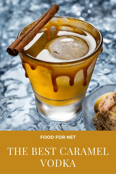 Carmel Vodka Shots, Fall Drinks With Caramel Vodka, Caramel Vodka Cocktails, Caramel Drink, Caramel Vodka Recipes, Drink Recipes With Caramel Vodka, Carmel Vodka Drinks Recipes, Carmel Vodka Drinks, Fall Cocktails Caramel Vodka