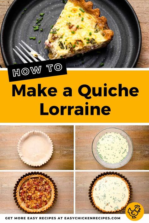 Best Quiche Lorraine Recipe, Lunch Ideas Salad, Sandwich Recipes Healthy, Classic Quiche Lorraine, Brunch Lunch Ideas, Best Quiche, Classic Quiche, Chicken Breast Dinner Ideas, Chicken Breast Dinner