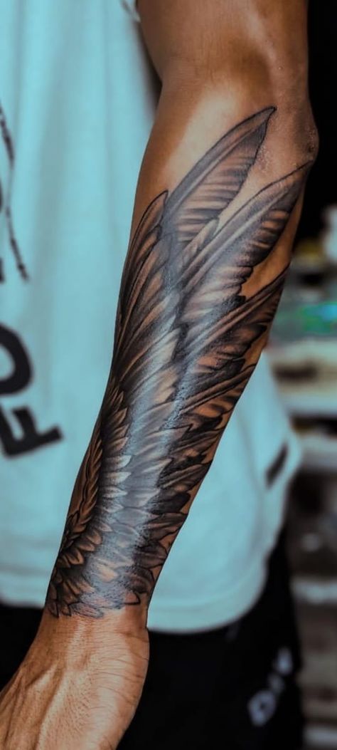 Wrist Cover Up Tattoos Men, Storm Tattoo Men, Cover Up Tattoos Men, Angel Wings Tattoo Forearm, Wrist Cover Up Tattoos, Wing Tattoo Arm, Storm Tattoo, Eyeball Tattoo, Wrist Tattoo Cover Up