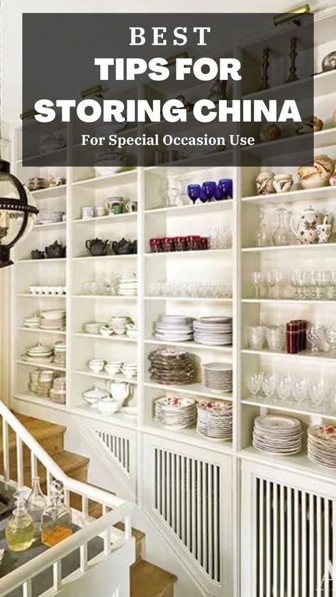 How To Store Glassware, China Organization Ideas, Ways To Display China Dishes, Organizing China Cabinet, How To Store Dishes In Cabinets, Display China Ideas, Displaying Glassware Ideas, Storing China Dishes Ideas, How To Store China Dishes