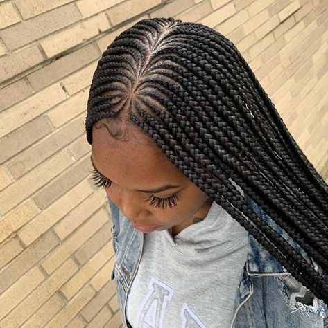 Three Layer Braids For Black Women, 2 Layer Cornrows Braids, 3 Layer Braids, Layer Braids Black Hairstyles, Feed In Box Braids, 3 Layer Feed In Braids, Layered Braids Black Hairstyles, 2 Layer Braids, Two Layer Braids