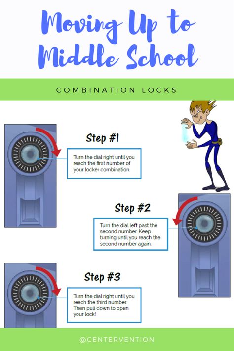 Moving up to middle school – locks Transition To Middle School, Middle School Lockers, Middle School Counselor, Middle School Survival, School Counseling Activities, Middle School Hacks, School Transition, School Locker, Social Emotional Learning Activities