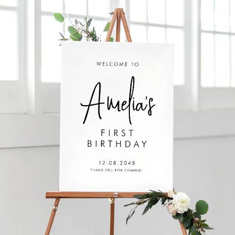 First Birthday Sign, First Birthday Posters, Birthday Posters, Favors Sign, Welcome Poster, Personalized Posters, Unique Poster, Birthday Poster, Party Poster