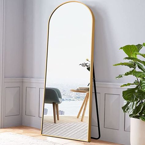 Large Bedroom Mirror, Gold Floor Mirror, Leaning Against Wall, Modern Floor Mirrors, Full Length Mirror Stand, Mirror With Stand, Full Length Floor Mirror, Floor Standing Mirror, Interior Design Rustic