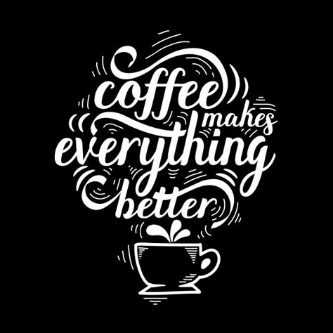 Lettering quote of coffee with sketch, cafe chalk board design template Premium Vector Coffee Chalkboard, Coffee Graphics, Funny Coffee Quotes, Coffee Cup Art, Chalk Lettering, Hand Lettering Inspiration, Coffee Poster, Coffee Signs, Lettering Quotes