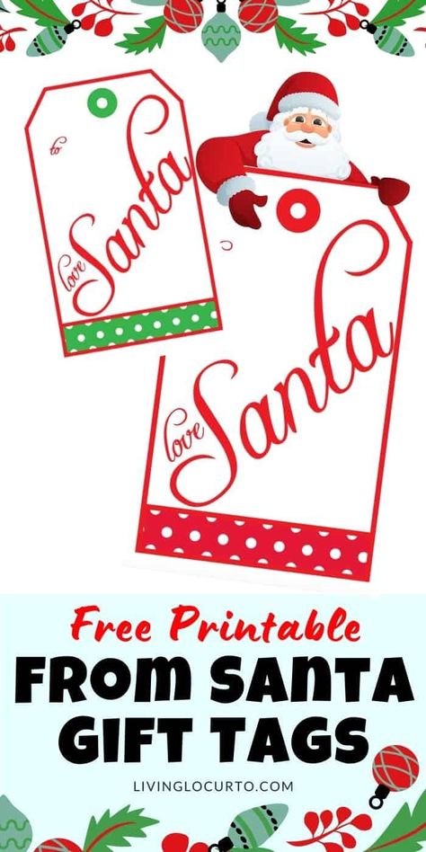 Christmas Gift Tags From Santa, Christmas Tags From Santa, Gift Tags Christmas Printable Free, From Santa Gift Tags Printable Free, Santa Tags Printable Free, Free Printable Santa Gift Tags, From Santa Gift Tags, Gift Tags From Santa, Gift Tag Template Free Printable