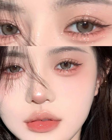 Korean Natural Makeup, Angel Makeup, Asian Makeup Looks, Makeup Tip, Mode Tips, Korean Eye Makeup, Ethereal Makeup, Fancy Makeup, Asian Eye Makeup