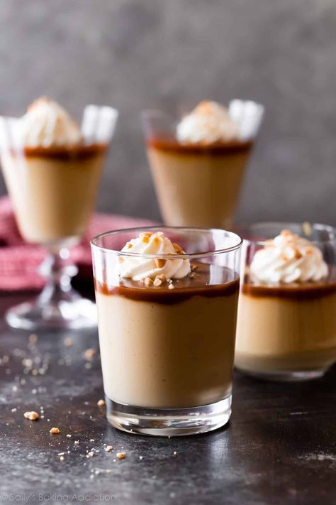 Unbelievable Butterscotch Pudding (Homemade) - Sally's Baking Addiction Pudding Homemade, Homemade Butterscotch, Homemade Pudding, Caramel Desserts, Butterscotch Pudding, Sally's Baking, Custard Recipes, Mousse Recipes, Creamy Desserts