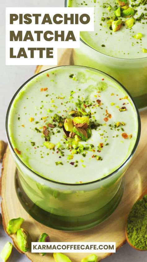 How to Make the Perfect Pistachio Matcha Latte (Hot or Iced) How To Make Matcha Taste Good, Pistachio Matcha Latte, Matcha Tea Latte Recipe, Pistachio Drink, Hot Matcha Latte, Iced Matcha Recipe, Pistachio Matcha, Pistachio Latte Recipe, Pistachio Latte