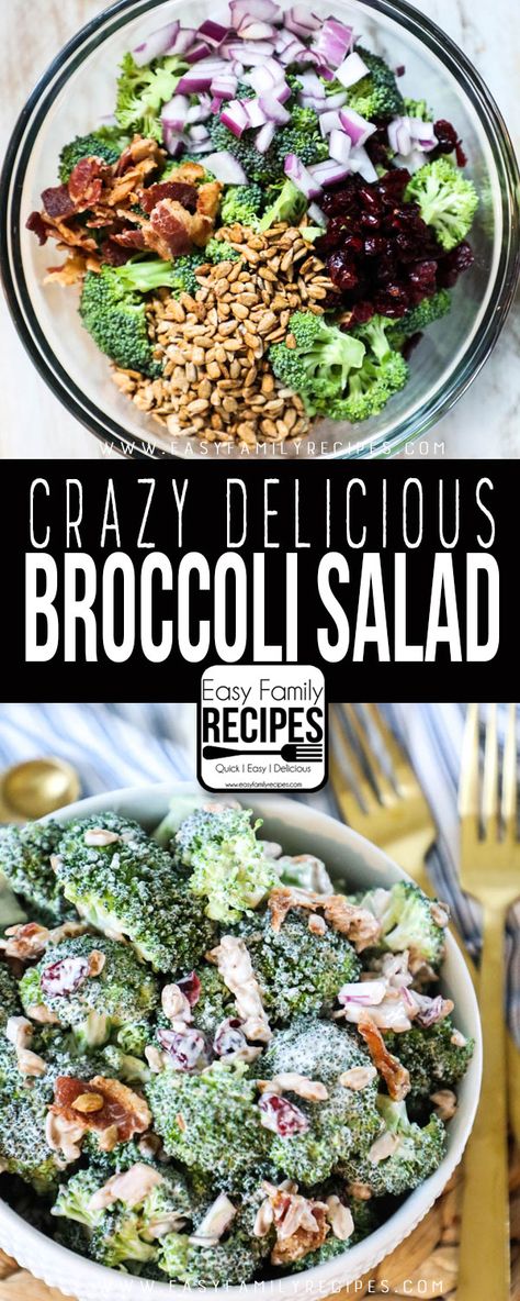 Brocoli Salad, Broccoli Salad Recipe Easy, Broccoli Salad With Bacon, Broccoli Salad With Cranberries, Best Broccoli Salad Recipe, Easy Broccoli Salad, Healthy Broccoli Salad, Broccoli Bacon, Broccoli Cauliflower Salad