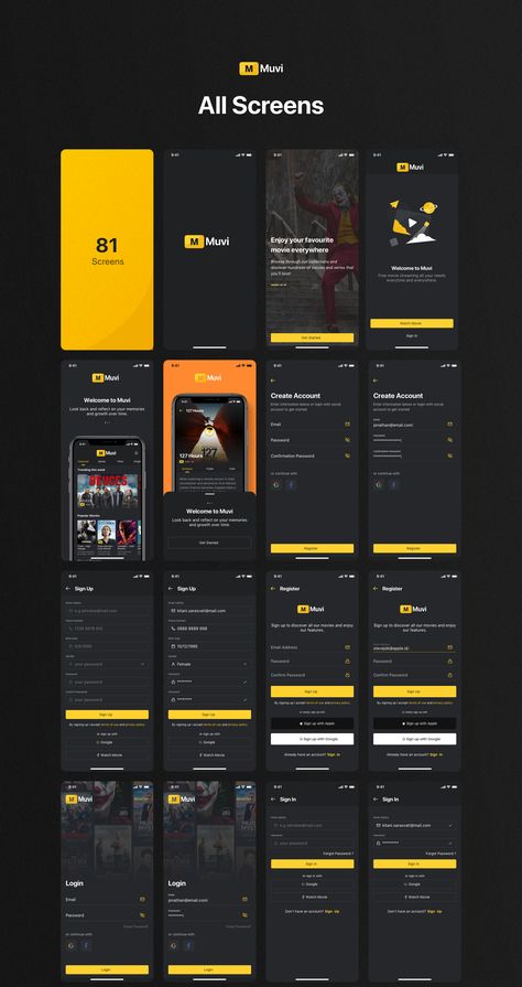 Music App Design, Ui Design Principles, Ux App Design, Movie App, Mobile App Design Inspiration, Ux Design Inspiration, Movie Streaming, App Design Inspiration, Mobile App Ui