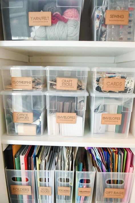 Organizing a Craft Room the Reset Your Nest Way Organizing A Craft Room, Craft Drawer Organization, Organize Crafts, Craft Closet Organization, Craft Cupboard, Drawer Organization, Office Crafts, Homeschool Organization, Home Organisation