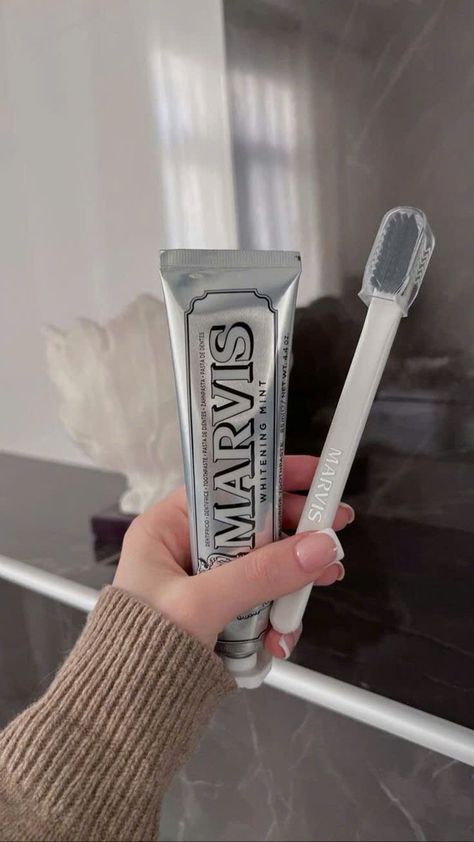 I’ve been using Marvis Whitening Mint, and I love it! The mint flavor is refreshing, and it leaves my breath fresh for hours. I noticed my teeth looking a bit brighter after a few weeks, and it’s gentle on my sensitive teeth. The packaging is sleek and adds a nice touch to my bathroom. While it’s a bit pricier than regular toothpaste, the quality and experience make it worth it! #toothpaste #marvis #marviswhiteningmint Marvis Toothpaste, Teeth Aesthetic, Antique Aesthetic, Teeth Care, Bath And Body Care, Sensitive Teeth, Body Skin Care Routine, Healthy Teeth, Instagrammer