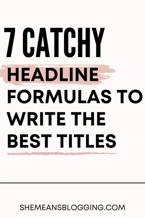 Website Headline Ideas, Headlines Design, Blog Examples, Headline Design, Copywriting Advertising, Blog Headlines, Blog Post Titles, Earn Money Blogging, Best Titles