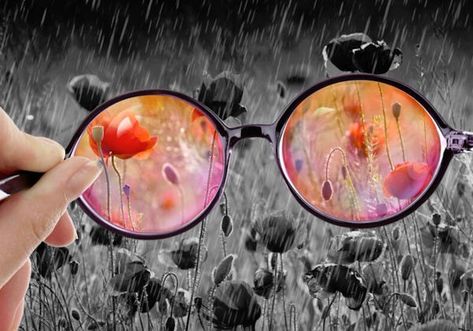 Change the Lens Through Which You View the World Glasses Tattoo, A Level Art Sketchbook, Tinted Glasses, Rose Colored Glasses, New Glasses, Ap Art, Anne Of Green Gables, Crystal Ball, Beautiful Day