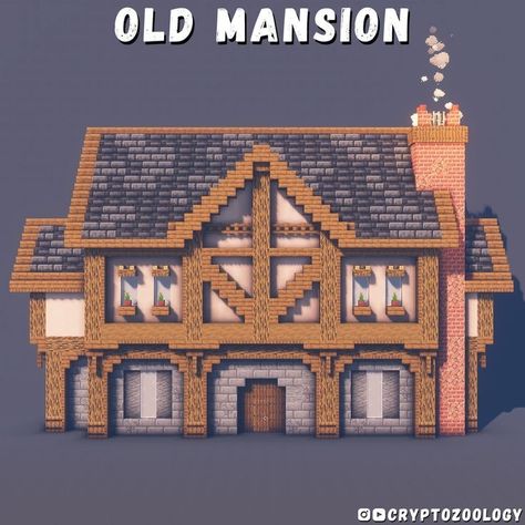 Medieval Mansion, Minecraft Town Ideas, Minecraft Medieval House, Minecraft Castle Designs, Minecraft Town, Minecraft Kingdom, Minecraft Decoration, Minecraft Shaders, Rumah Minecraft Sederhana