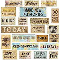 Check this out on Amazon Eucalyptus Bulletin Board, Classroom Wall Quotes, Calendar Bulletin Boards, Classroom Motivation, Board Classroom, Nursery Boho, Home Classroom, Growth Mindset Posters, Home Nursery