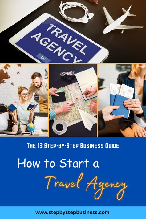 Complete step-by-step guide to starting a travel agency including costs, profit potential, registering your business and hiring staff. #travelagency Online Travel Agency, Sole Proprietorship, Business Structure, Market Research, Travel Agent, Tour Packages, Travel Agency, Grow Business, Guide Book